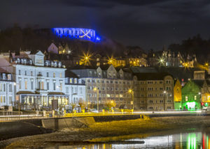 Oban’s Esplanade with McCaig’s Tower
