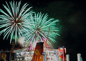calmac ferry fireworks
