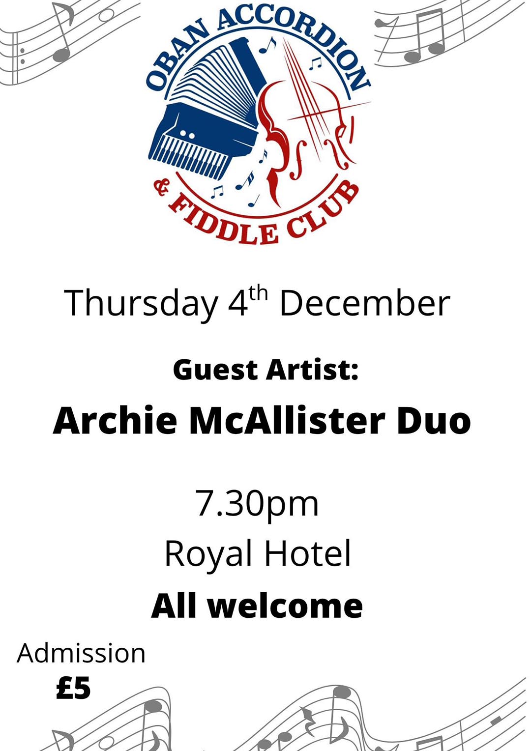Accordian & Fiddle Club 4th Dec 2025